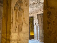 Love the delicacy of the art in the Temple of Hathor