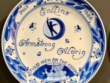 The museum showed many of their commemorative plates, including this one.