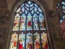 Stained glass window at St. Giles Cathedral
