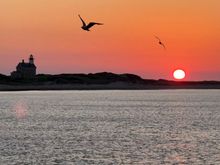 Sunset last evening. 
