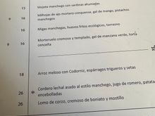 Parador carta indicating regional fare.