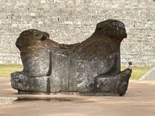 Two headed Jaguar in front of Governor's Palace