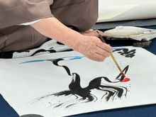 The crane is a very favored symbol here.