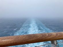 View from stern yesterday 