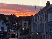 Sunset over Durham tonight