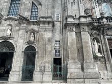 Look closely - the narrow building between the two churches is Casa Escondida