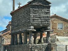 Horreo, the typical granary and a symbol of Galicia
(I may have spelled this wrong, up above) 