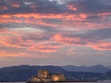 The Bourtzi in Nafplion, built by the Venetians and used for various purposes, the most ominous being as the residence of the city executioner. The inside of the fortress is not accessible for visitors. 