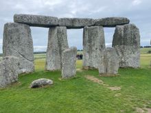 Better shot of the outer wall and blue stones