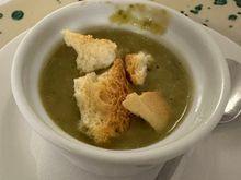 Amuse (??) of delicious vegetable/lentil soup