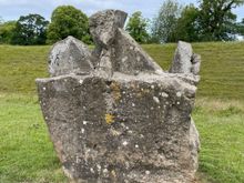 One interesting stone. Although most of the stones are smaller than Stonehenge, there were a few large ones.