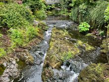 Water falls at the Old Mill