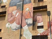 In the vicinity, not actually part of the Pier 2 Art Centre. Lots of art in the region