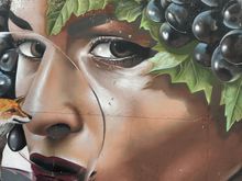 Here’s to wine! Mural, Laguardia 