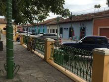 Street alongside the central plaza.