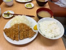 My giant serving of delicious tonkatsu - yum!