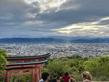 Viewpoint from fushimi-inari (this is about 2/3 up; after this is the 30-min loop to the top)