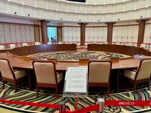 Conference table inside 