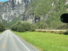 Bus ride towards Andalsnes-Romsdalen