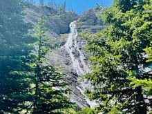 Waterfall on the way to Our Lake. The lake is at the top of the waterfall. 