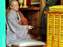 Another temple. Buddhist monks will repeatedly bang gongs or sticks to help focus thoughts.