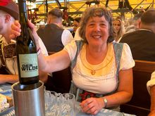 I don’t like beer so I got wine. Yes I drank the whole thing. I rarely drink much so this wasn’t what I  thought would happen 