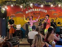 Barracruda, notice the "cruda" not "cuda".  This place always has great music, rock on Saturday night.  This is a new duo in town Al-Ma.