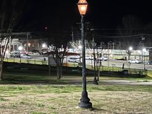 A flamed lamp in Vicksburg. 