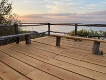 Standing on the deck