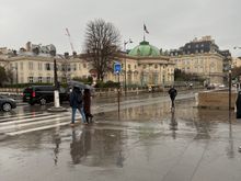 Paris in the rain.
