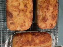 Here's the three I made Sunday. Two left the house before cooling and the one I salvaged is 1/2 gone.