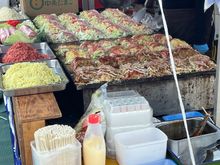 Some of the food items at the food fair