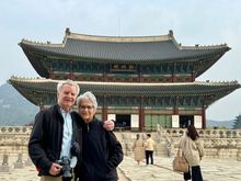 Seoul has five palaces dating back to the 1300s although all of them have burned down once or twice since then, meaning the current versions are generally just a couple hundred years old. Anyway, this was supposed to be the most famous complex. But we were pretty unimpressed. The color schemes in the maybe 15 buildings were all the same and the decorating style is minimalist to put a mildly. So we passed on seeing the other four palaces after learning that would simply be more of the same. 