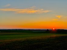 Beautiful sunset despite the owls being shy