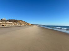 The tide was low so the sand was beautifully packed. 