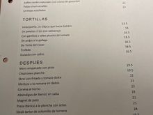 Las Tortillas de Gabino menu