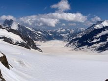 Finally can see the Aletsch glacier clearly