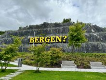 The sign located immediately across the street from the airport was intended to provoke questions and curiosity about burden by the designer of the airport.