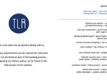 Set menu, adventurous dining for us, fantastic way to explore food 