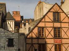 The undisputed heart of Vieux Tours (silent 's' btw) is famous Place Plumereau (aka Plum i.e. ploom). Try breakfast here at #9, the Vieux Murier cafe shown here. Just chillin' out there with a coffee and croissant is very relaxing.