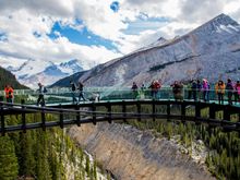 The Skywalk and Tourists.