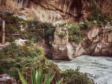 The swing cable bride that got us across the Urubamba River at midnight, when the train dropped us off at Kilometer 88. Bit of a long story but we are now on the other side of the river.