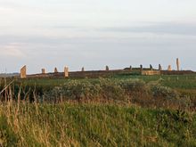 The Ring of Brodgar in the late evening sun