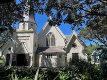 Old St. Paul's Church, now an event space (oddly, they were promoting the Halloween screening of "Carrie")