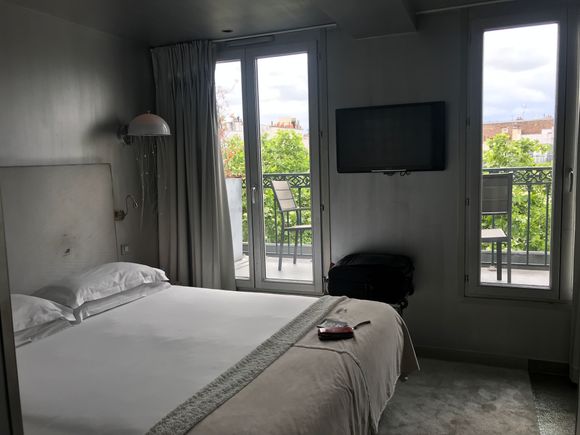 My room at Hotel Original. Small but great big terrace.