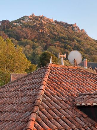 View from the room looking up to the Moorish Castle 