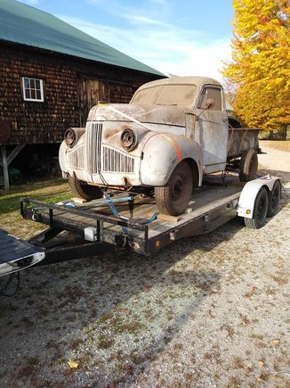 This is what he dragged home. Currently in search of a motor because the original was too many $$$ to re-build.