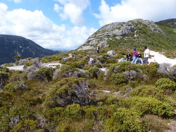 Looking up to those going on a 7 day trek…