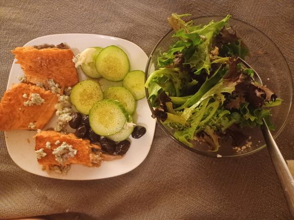 Dinner was a good idea, for bakance and satiety