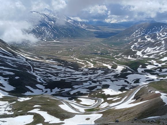 View of the mountain road as we got higher...